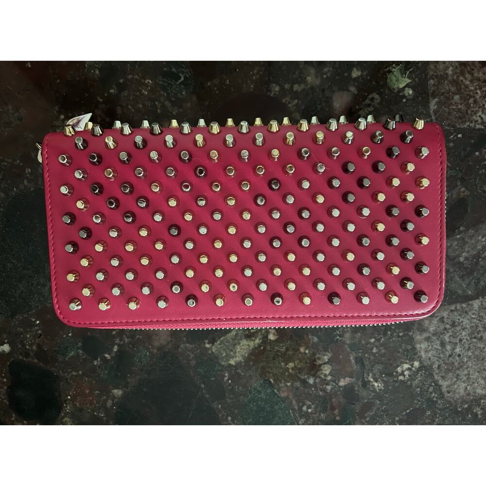 CHRISTIAN LOUBOUTIN Panettone wallet in Rose MultiMetal - Picture 8 of 15